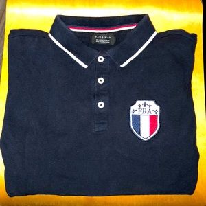 Zara blue polo (france limited edition)